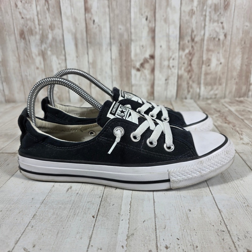 Converse Chuck Taylor All Star Shoreline Black Slip On Sneakers Women 7.5